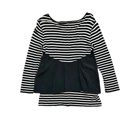 BCBG MAXAZRIA striped peplum top - Picture 4 of 7